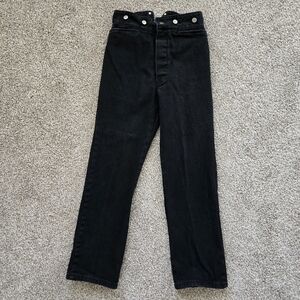 Western Black High Rise Women's Jeans